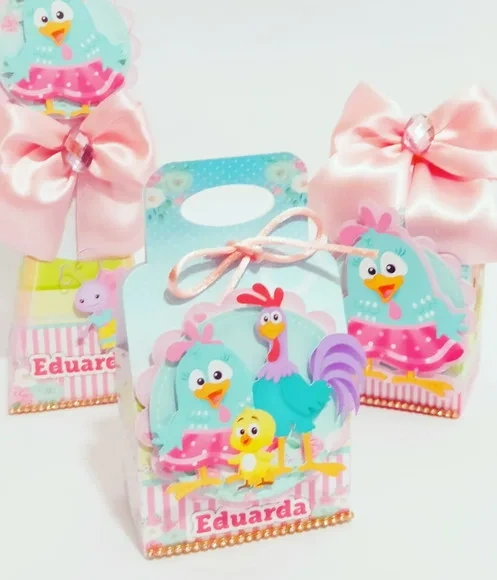 Kit 60 Lembrancinhas Galinha Pintadinha