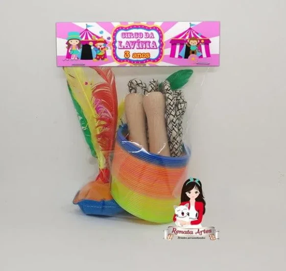 Kit Boa Infância Personalizado Circo Rosa