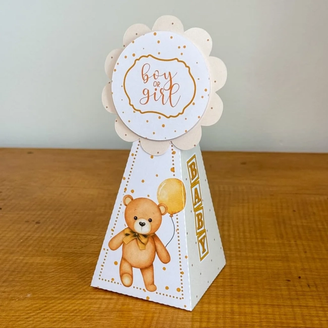 PEGUE E MONTE - Kit Festa CHA DE BEBE URSINHO NEUTRO Decoração de Festa | Lembrancinhas | Aniversário | Personalizados