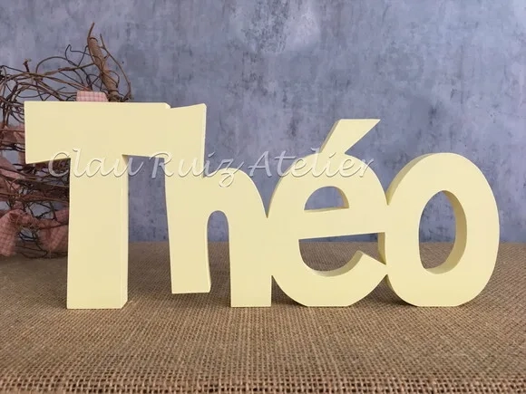 Letras Decorativas - Nome em mdf Linha Ch