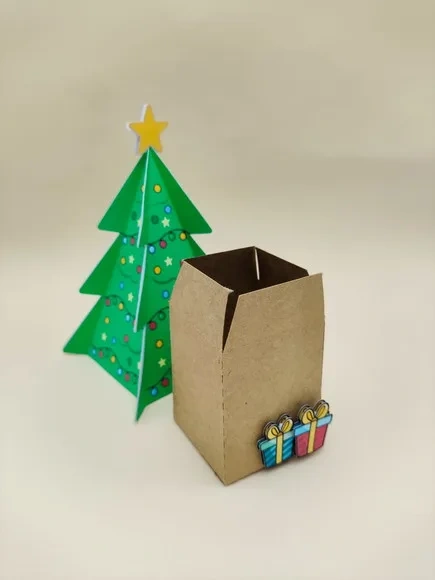 Vela Aromática com Caixa Árvore de Natal