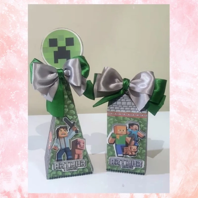 Kit 50 Lembrancinhas para Festa Minecraft