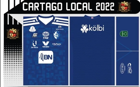Vetor Da Camisa Cartago Local 2022