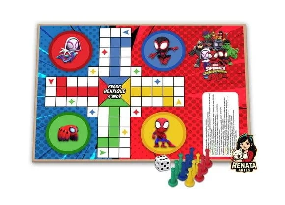 Jogo de Ludo Personalizado Spidey