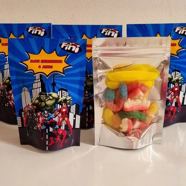 Saco Zip Lock Metalizado Personalizado 10x14 Com Fini