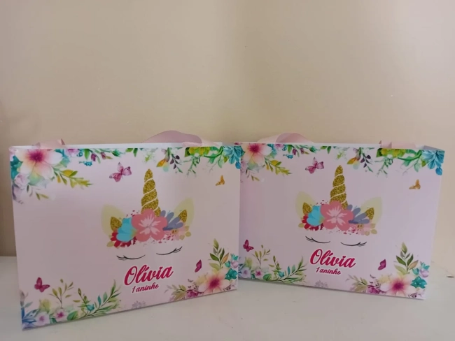 Sacolinhas Personalizadas Unicórnio para Lembrancinhas