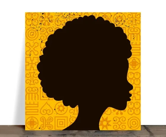 Azulejo Decorativo Afro 15x15 cm com Suporte