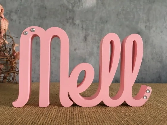 Letras de MDF -Nomes - Letras Cursivas