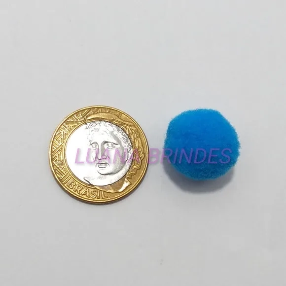 Pompom Bola de Fio Sintético Colorido - 1,8cm - pct c/100 un