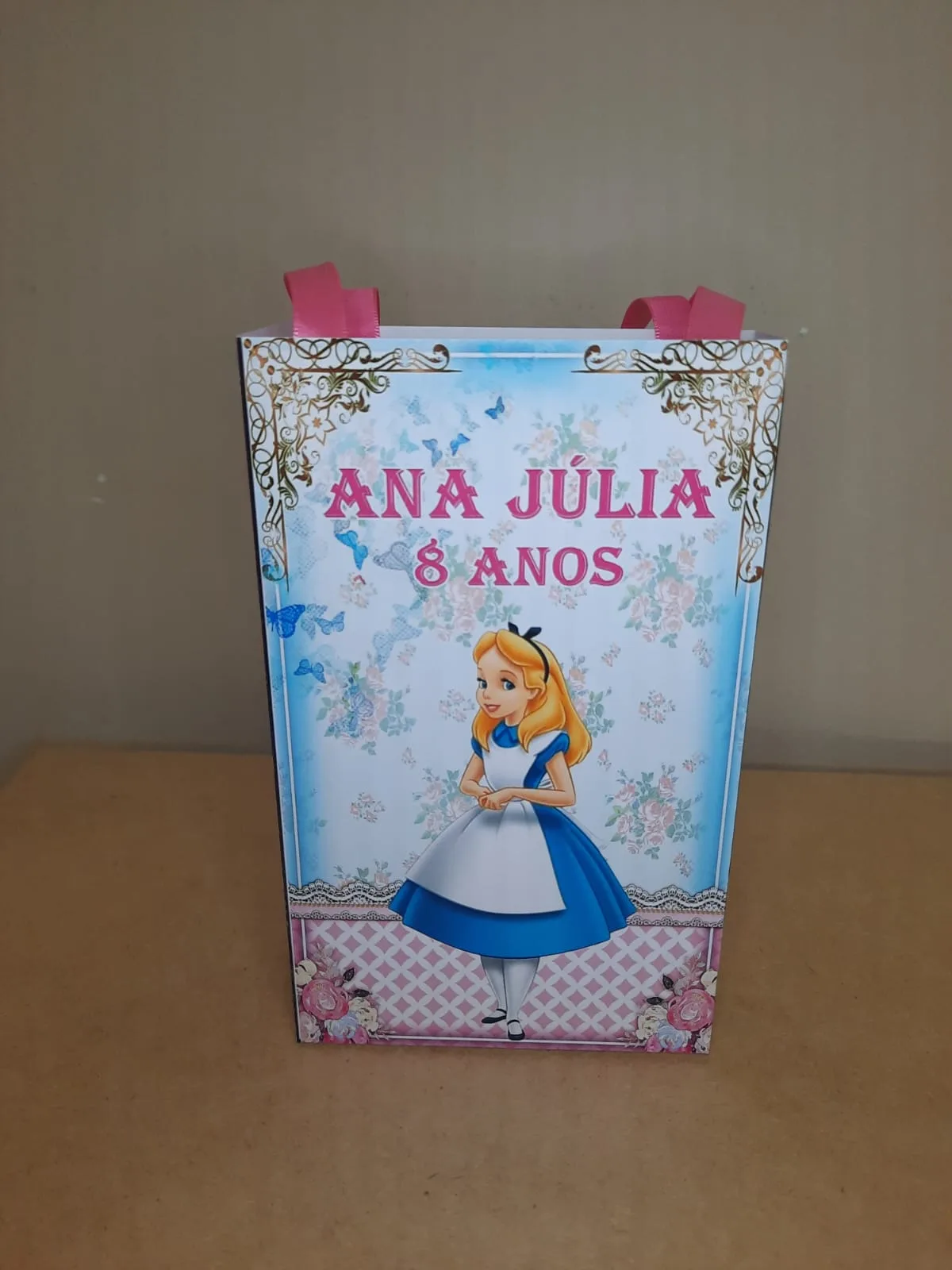 Sacolinhas Personalizadas Alice no Pais das Maravilhas para Lembrancinhas