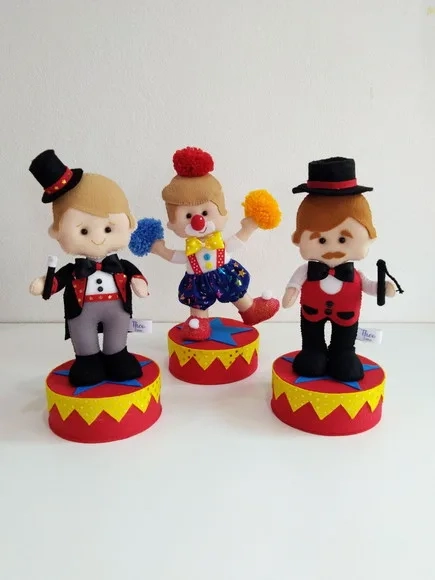 Combo Centro de Mesa Circo Baby 10 Peças