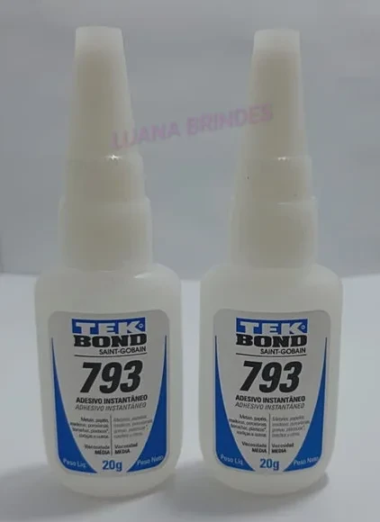 Cola Tek Bond Adesivo Instantâneo 793 - 1 Frascos de 20g