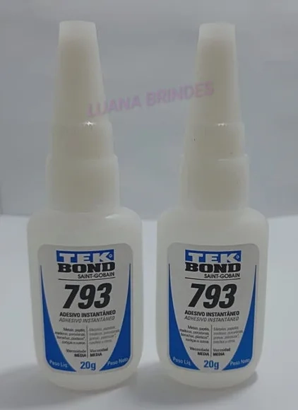 Cola Tek Bond Adesivo Instantâneo 793 - 1 Frascos de 20g