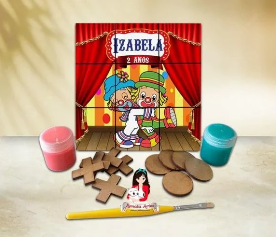 Jogo da Velha com Tinta Personalizado Patati Patatá