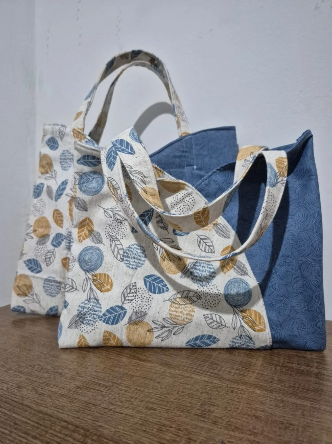 Bolsa De Mão Estilo Japonês Origami Em Algodão