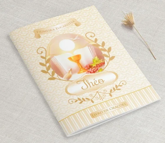Lembrança Para 1 Comunhão - Livro De Orações
