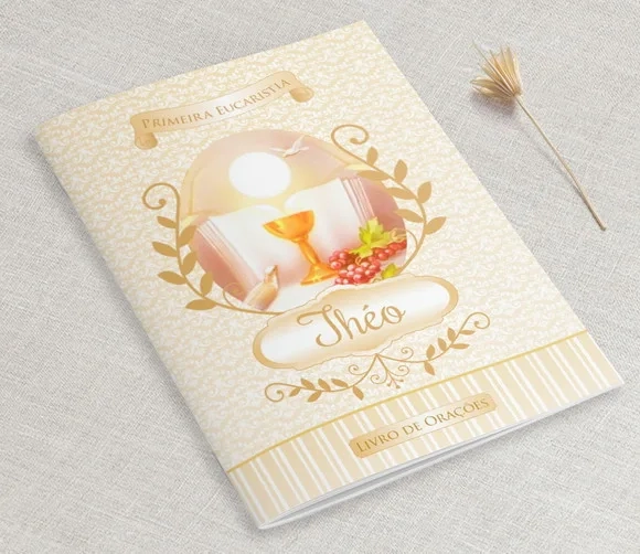 Lembrança Para 1 Comunhão - Livro De Orações