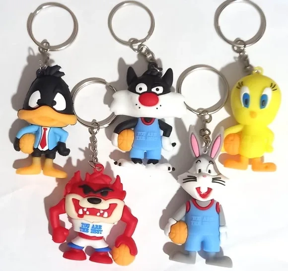 Chaveiro Looney Tunes 7cm - 5 Peças