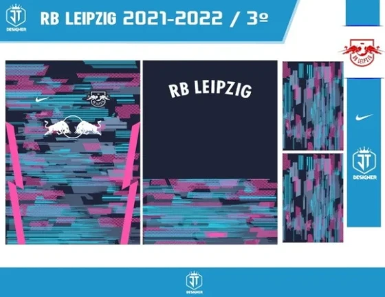 VETOR DA CAMISA DO RB LEIPZIG 2021-2022 TERC.
