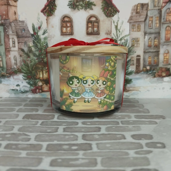 Vela Aromática no Copo Personalizada Natal As Meninas Superpoderosas - Trabalhamos com outros temas