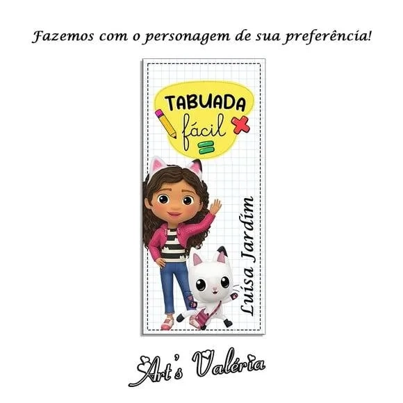Chaveiro Tabuada Divertida Personalizada - 1 Operação