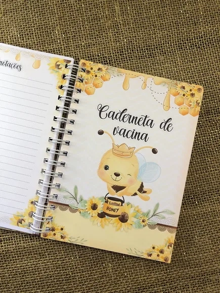 Caderneta de Saúde / Vacinação Personalizada - Abelha Fofa