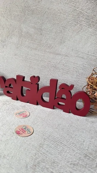 Palavras em MDF - GRATIDÃO