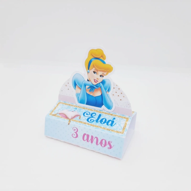 PEGUE E MONTE - Kit Festa CINDERELA - Decoração de Festa - Caixinhas Personalizadas