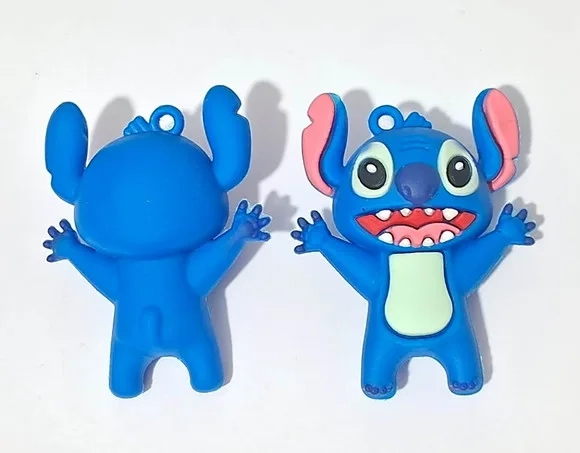 Pingente Stitch 5,5cm Emborrachado Pacote com 2 Unidades