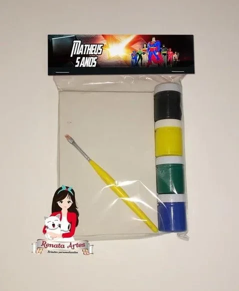 Kit Pintura Personalizado Liga da Justiça