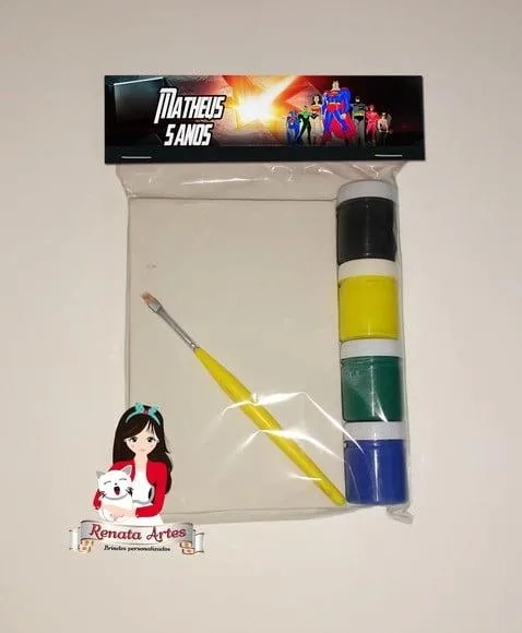 Kit Pintura Personalizado Liga da Justiça