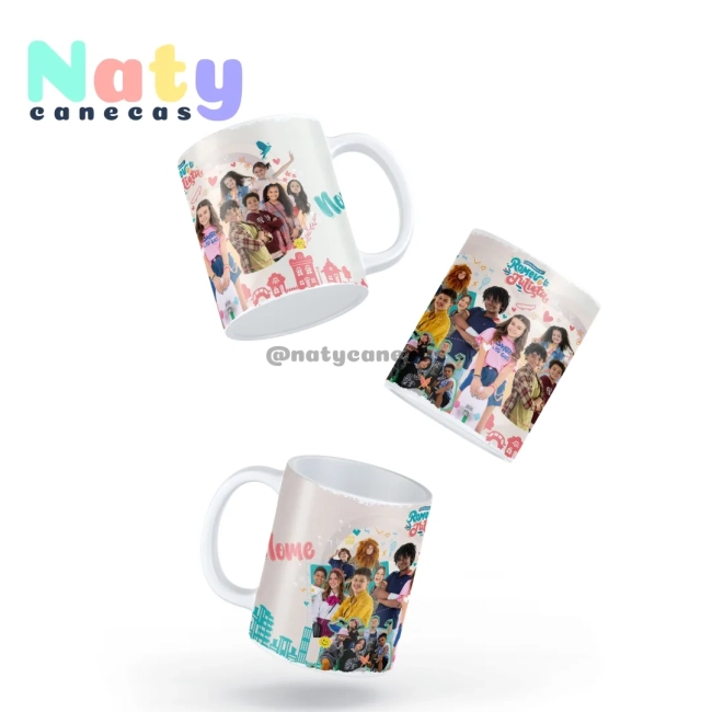Caneca Personalizada A infância de Romeu e Julieta Personalizada com Nome
