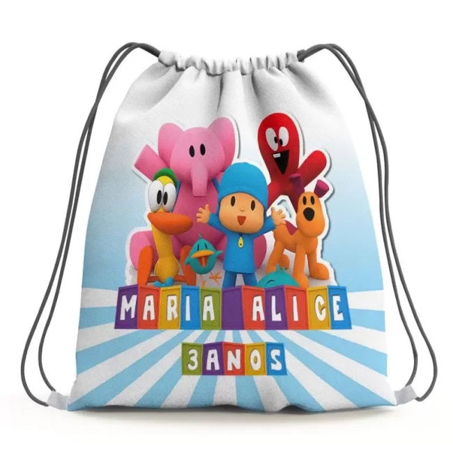 mochilinha personalizada pocoyo