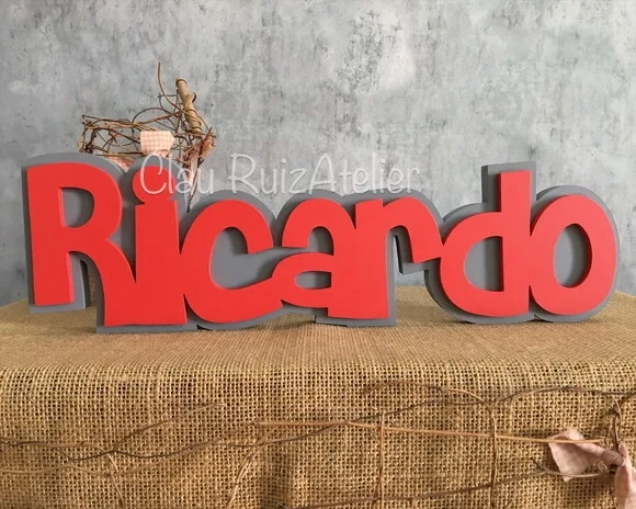 Letras Decorativas De MDF SOBREPOSIÇÃO
