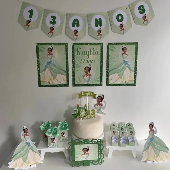 Kit Mesversário Princesa Tian Personalizados - Só Um Bolinho