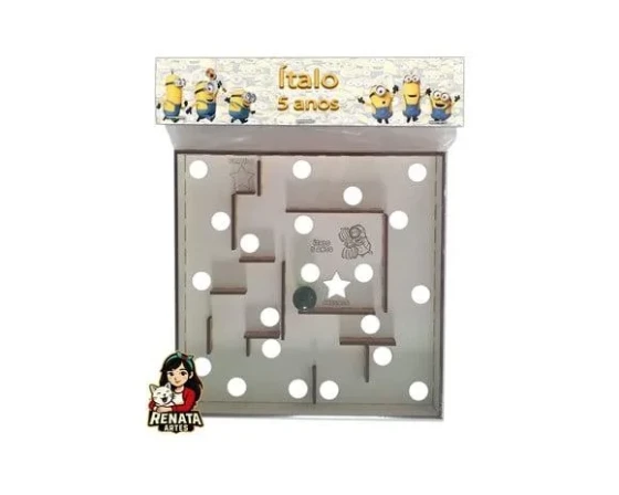 Labirinto Personalizado Lembrancinha Minions