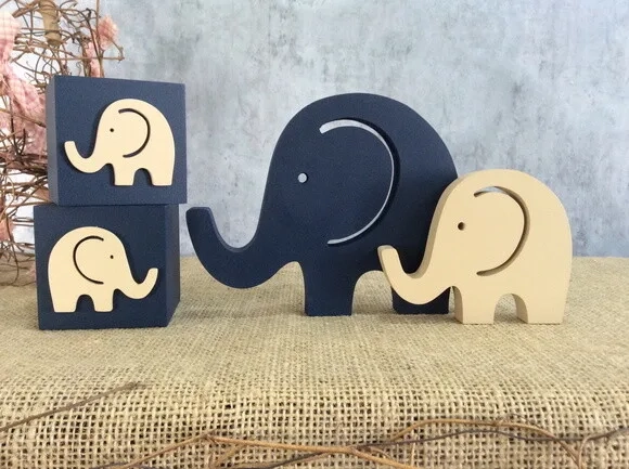 Cubos 6x6cm + 2 Elefantinhos