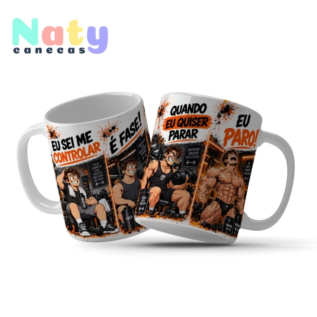Caneca Meme É Fase! Eu Sei Me Controlar Quando Eu Quiser parar Eu Paro
