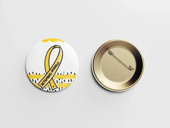 Botton Alfinete 38mm - Setembro Amarelo