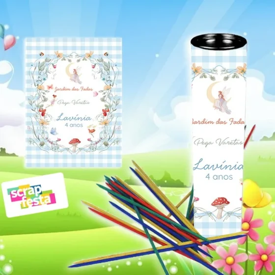 Pega Varetas Personalizado Jardim Encantado Fadas Aquarela