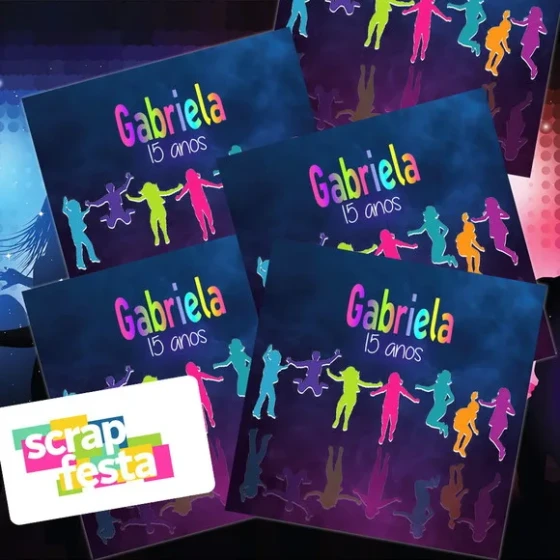 Adesivo Personalizado Quadrado 4x4 Festa Jump Trampolim Neon