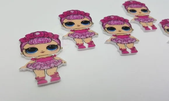 Pingente LOL Sugar Queen em Acrílico UV de 4cm