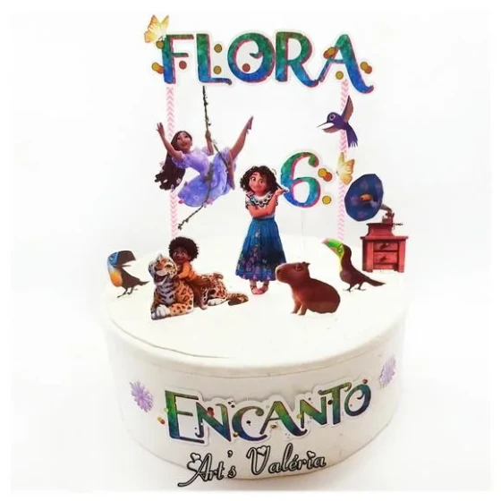 Topo de Bolo Encanto