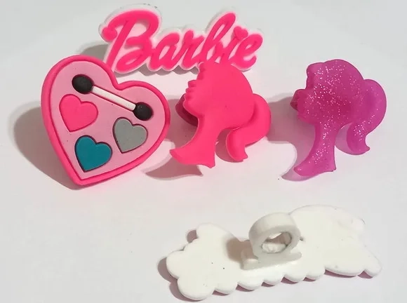 Ponteira P/lápis Barbie de Borracha Variados - Pct C/5 Unid