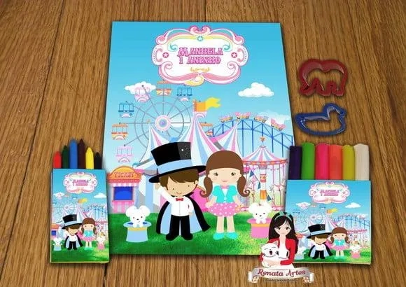 Kit Passatempo Personalizado Circo