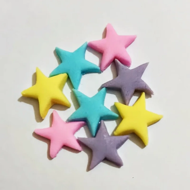 50 Mini Estrelas de açúcar para decorar doces e chocolates