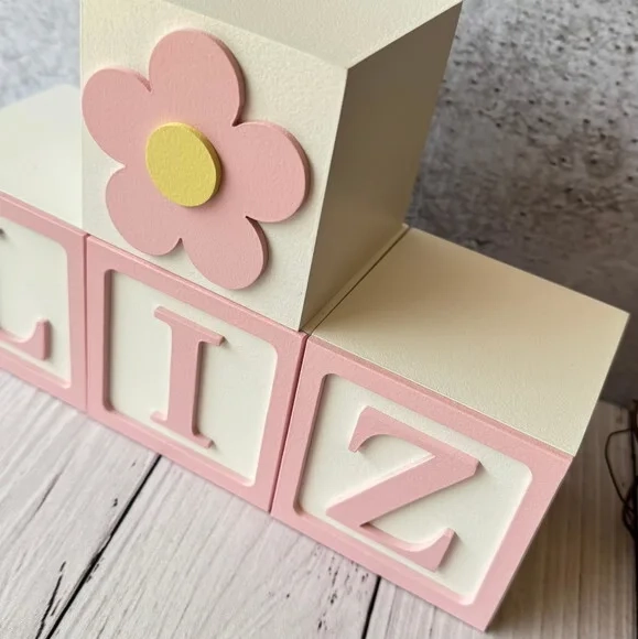 Cubos 8x8cm Decoração Bebê Jardim