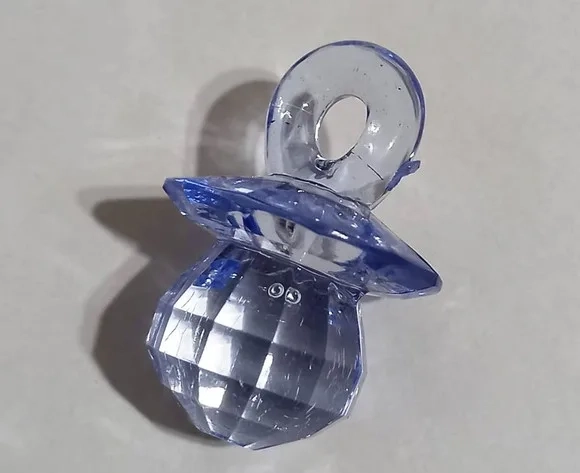 Pingente Chupetinha Fracetada Grande 4cm -5 Unidades