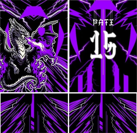 Arte Vetor Camisa Interclasse Dragão Mod-225