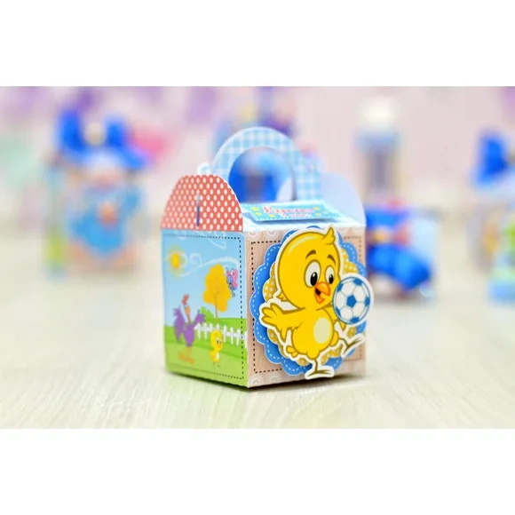 Kit 60 Lembrancinhas Galinha Pintadinha Azul